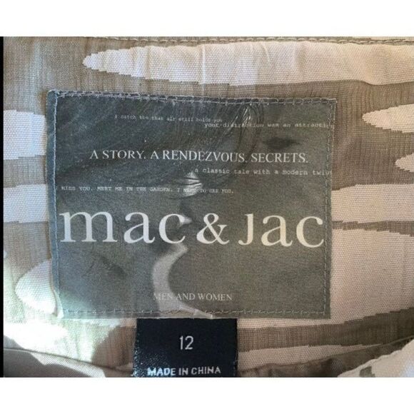 Mac & Jac‎ Camouflage Lined Blazer/Jacket Peplum Bell Sleeves Large Buttons 12 - Picture 9 of 12